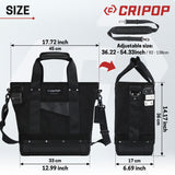 CRIPOP 022 Heavy Duty Tote Tool Bag Large capacity 13 Inch