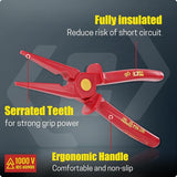 CRIPOP 024 1000V 9 Inch Insulated Needle Nose Plastic Pliers