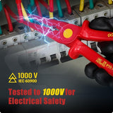 CRIPOP 024 1000V 9 Inch Insulated Needle Nose Plastic Pliers