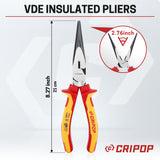 CRIPOP 002  Insulated 8 Inches Long Nose Pliers