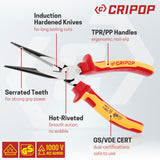 CRIPOP 002  Insulated 8 Inches Long Nose Pliers