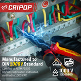 CRIPOP 002  Insulated 8 Inches Long Nose Pliers