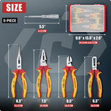 CRIPOP 025   1000V  5PCS Insulated Electrical Tools Kit