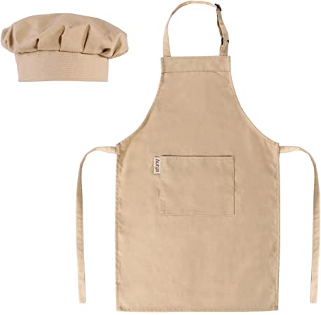 5 Kids Apron and Chef Hat Set